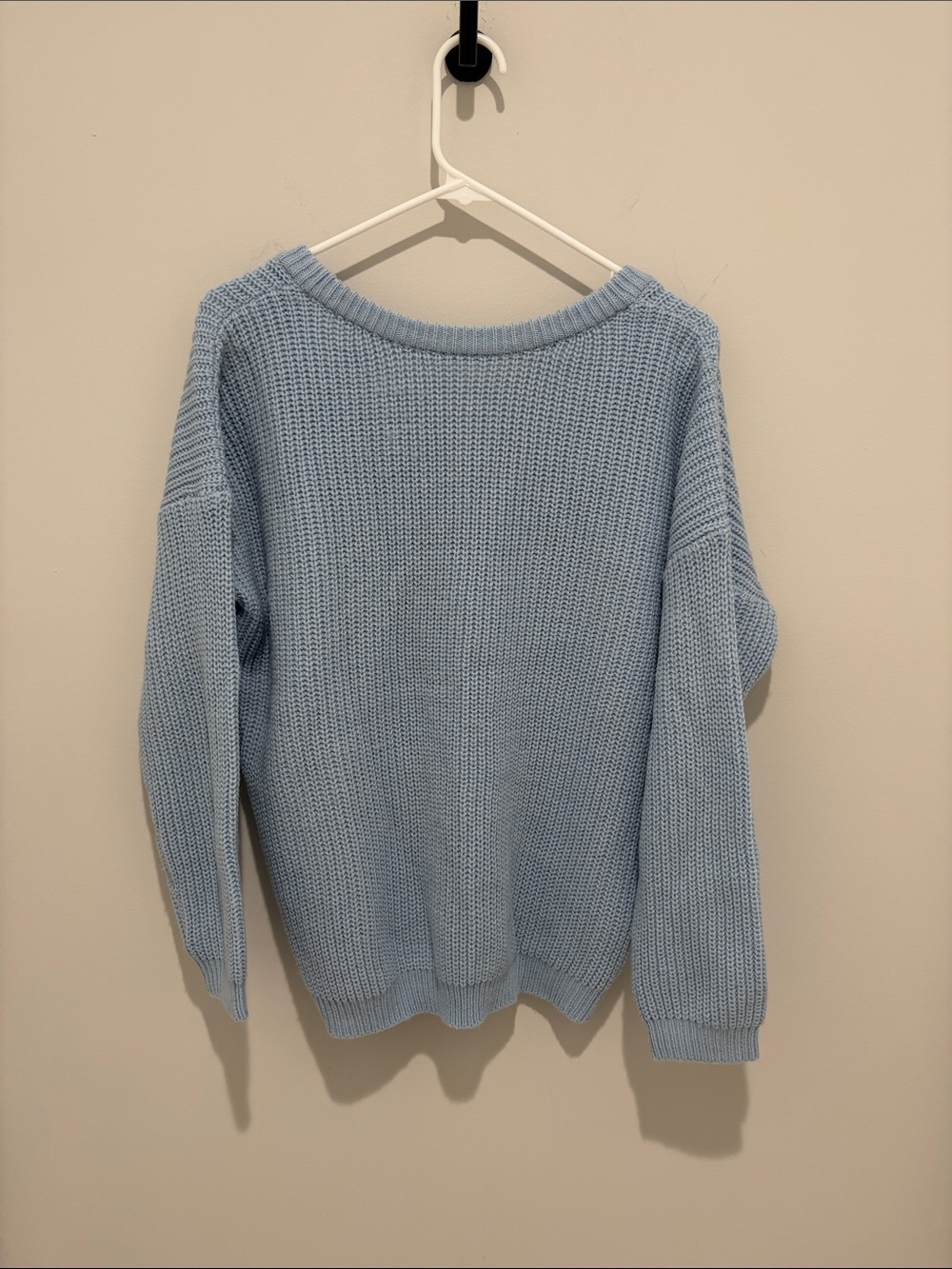 Lulus Light Blue Women's Low Back Knit Sweater